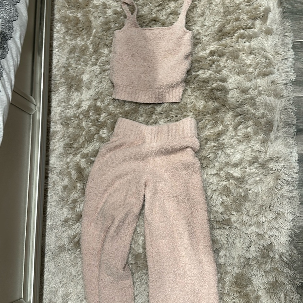 Skims Fuzzy Knit Set